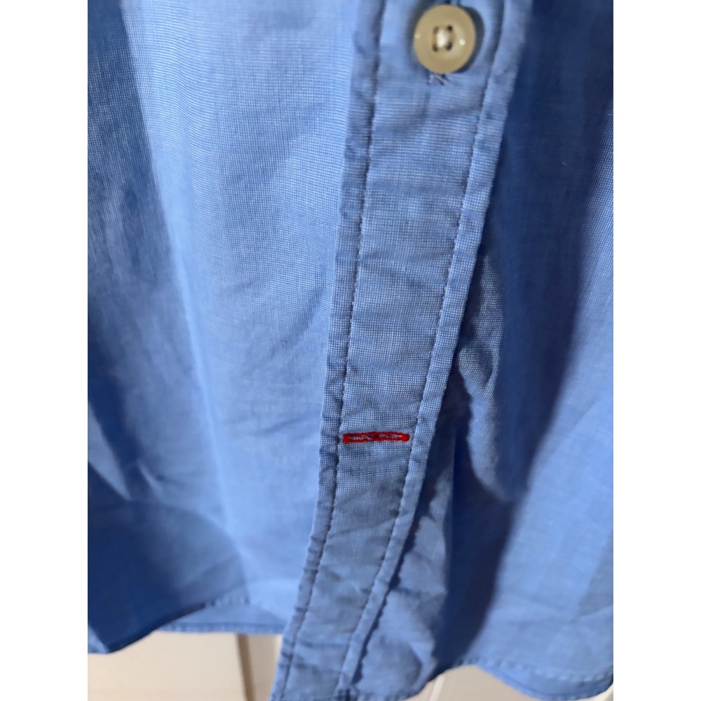 Tommy Hilfiger Men XL Classic Fit Light Bl Oxford Button Down Shirt Long Sleeve - Picture 3 of 10